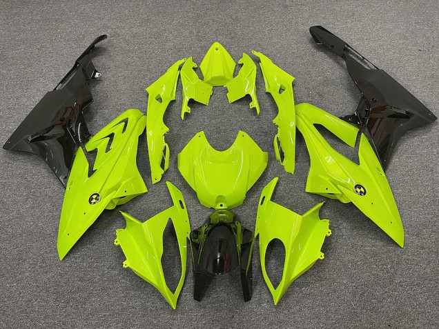 Carenados Moto BMW S1000RR 2009-2014 - Neon Amarillo Negro Brillante