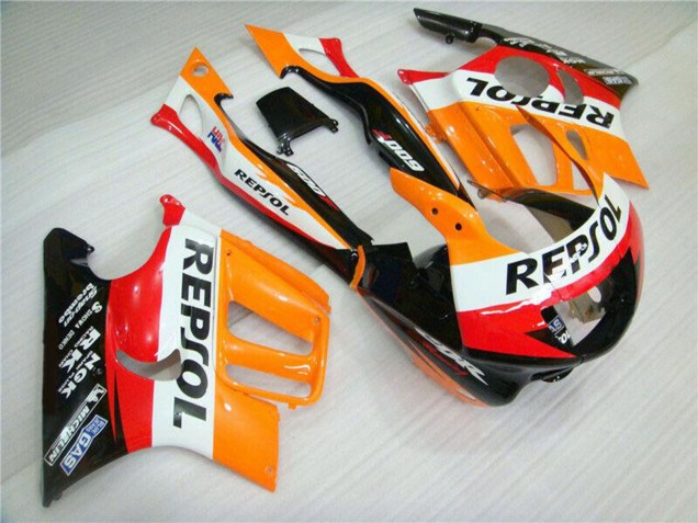 Carenado Moto Honda CBR600 F3 1995-1996 - Naranja Blanco Rojo Negro Brillante Repsol