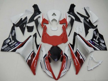 Carenados Moto Triumph Daytona 675 2013-2016 - Blanco Rojo Plata Negro Brillante