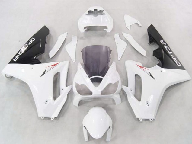 Carenados Moto Triumph Daytona 675 2006-2008 - Blanco Negro Brillante