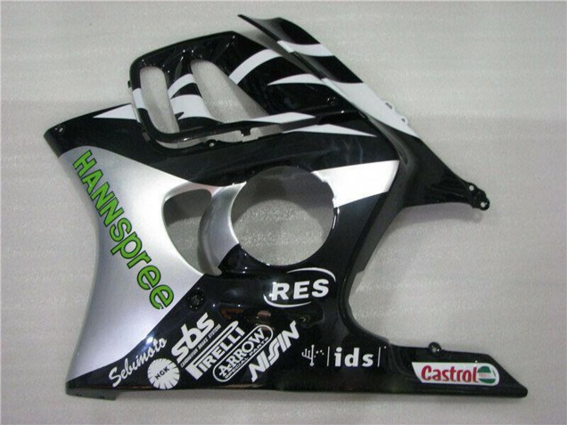 Carenados Moto Honda CBR600 F3 1995-1996 - Blanco Plata Verde Hannspree
