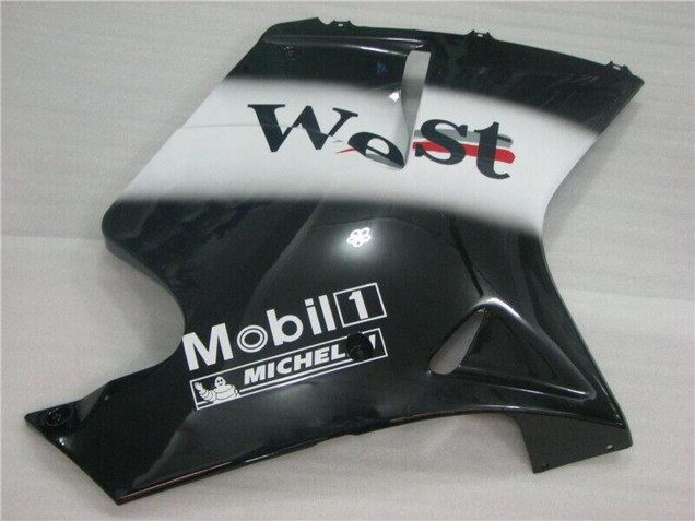 Carenados Moto Honda CBR1100XX Blackbird 1996-2007 - Negro Brillante Blanco West