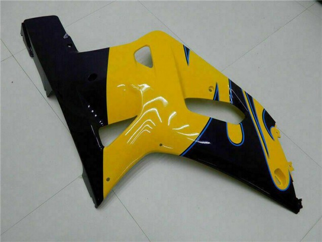 Carenados Moto Suzuki GSXR 600/750 2001-2003 - Amarillo Azul Oscuro Negro Brillante