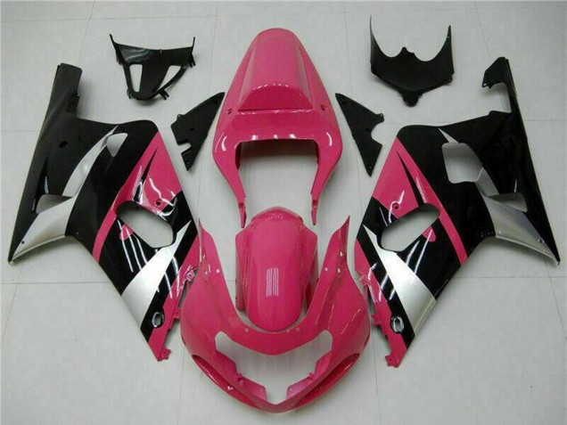 Carenados Moto Suzuki GSXR 600/750 2001-2003 - Rosa Plata Negro Brillante