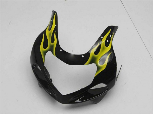 Carenados Moto Suzuki GSXR 600/750 2001-2003 - Negro Brillante Amarillo Llama