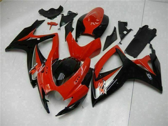 Carenados Moto Suzuki GSXR 600/750 2006-2007 - Rojo Negro Brillante