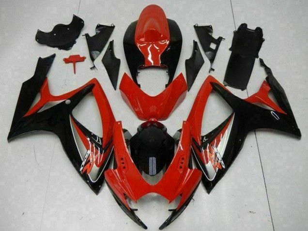 Carenados Moto Suzuki GSXR 600/750 2006-2007 - Rojo Negro Brillante