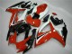 Carenados Moto Suzuki GSXR 600/750 2006-2007 - Blanco Rojo Negro Brillante Raya