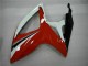 Carenados Moto Suzuki GSXR 600/750 2006-2007 - Blanco Rojo Negro Brillante Raya