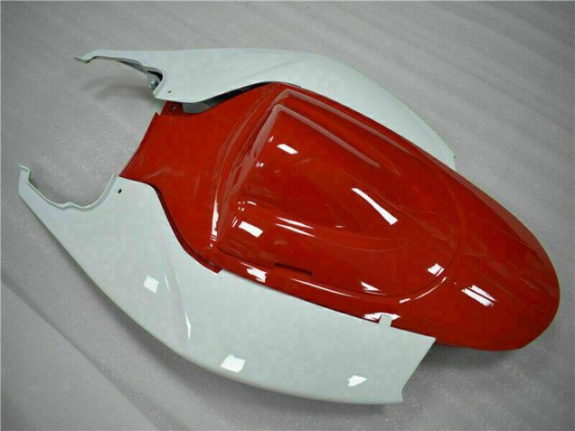 Carenados Moto Suzuki GSXR 600/750 2006-2007 - Blanco Rojo Negro Brillante Raya