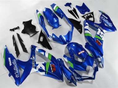 Carenados Moto Suzuki GSXR 600/750 2008-2010 - Azul Blanco Verde Negro