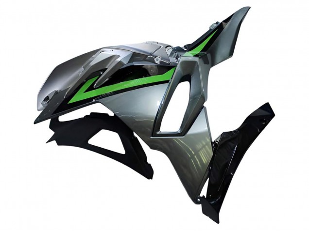 Carenados Moto Kawasaki Ninja 500 EX500R 2024-2025 - Gris Verde Negro