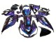 Carenados Moto Kawasaki ZX14R ZZR1400 2012-2024 - Camaleón Azul Púrpura