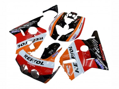 Carenados Moto Honda CBR400RR NC23 1987-1989 - Naranja Blanco Rojo Negro Brillante Repsol HRC