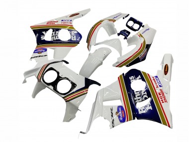 Carenados Moto Honda CBR400RR NC29 1990-1999 - Blanco Oro Rojo Azul Oscuro Rothmans