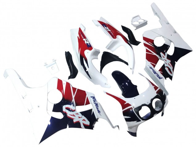 Carenados Moto Honda CBR400RR NC29 1990-1999 - Blanco Rojo Azul Oscuro Fireblade