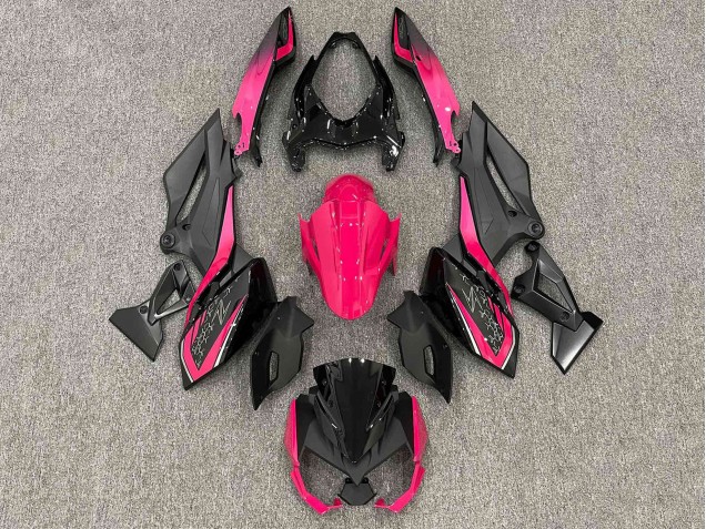 Carenados Moto Kawasaki Z400 2018-2024 - Negro Mate Bright Rosa