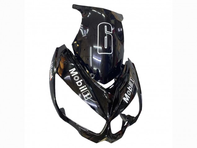 Carenados Moto Kawasaki Z1000SX 2010-2016 - Negro Brillante Oro Blanco Mobil West