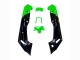 Carenados Moto Kawasaki ZZR400 1993-2007 - Verde Negro Brillante Verde Monstruo Elf Touch4 Bridgestone