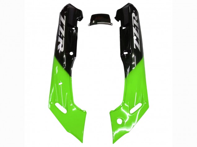 Carenados Moto Kawasaki ZZR400 1993-2007 - Verde Negro Brillante Llama