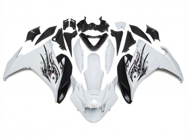 Carenados Moto Yamaha FZ6R 2009-2015 - Blanco Negro