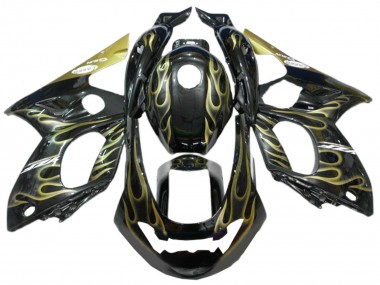 Carenados Moto Yamaha YZF600R Thundercat 1996-2007 - Negro Oro Llama