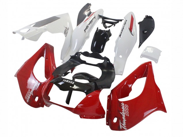 Carenados Moto Yamaha YZF 1000R Thunderace 1997-2007 - Rojo Negro Blanco Thunderace
