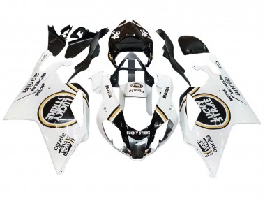 Carenados Moto Aprilia RSV1000 2003-2006 - Blanco Negro Lucky Strike Motul Michelin