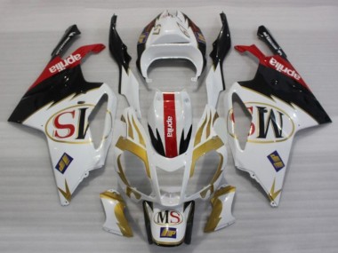 Carenados Moto Aprilia RSV1000 2003-2006 - Blanco Oro Rojo Negro