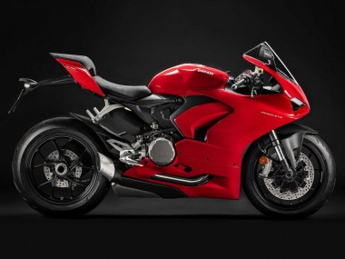 Carenado Moto Ducati Panigale V2 2020-2024 - Rojo Negro Mate