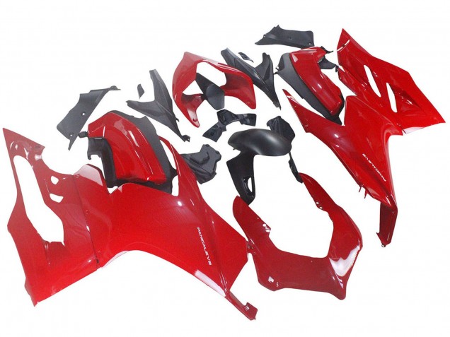 Carenado Moto Ducati Panigale V2 2020-2024 - Rojo Negro Mate