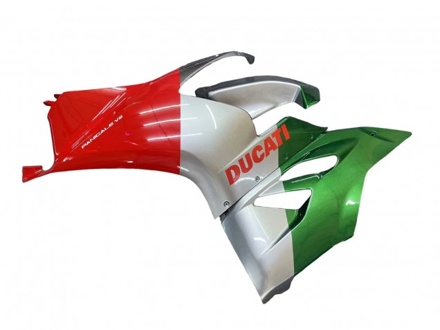 Carenados Moto Ducati Panigale V2 2020-2024 - Plata Rojo Verde