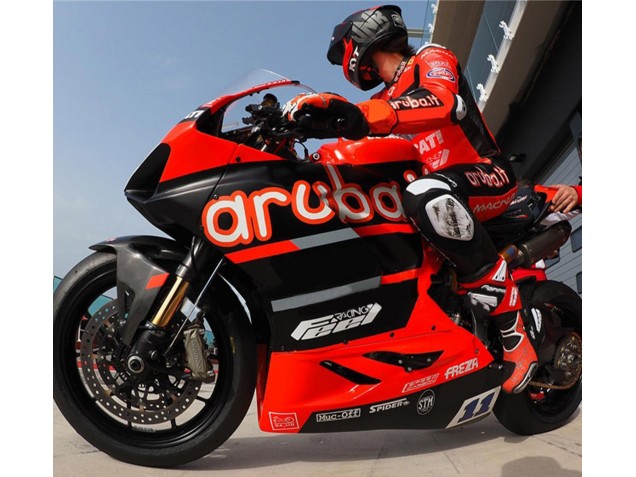Carenados Moto Ducati Panigale V4 V4S 2018-2019 - Rojo Negro Brillante Aruba 11