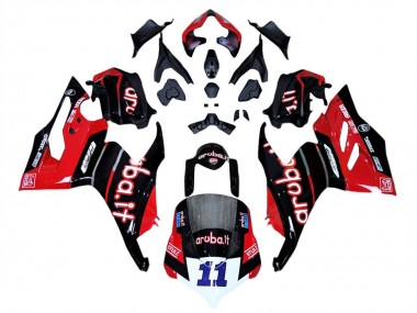 Carenados Moto Ducati Panigale V4 V4S 2018-2019 - Rojo Negro Brillante Aruba 11