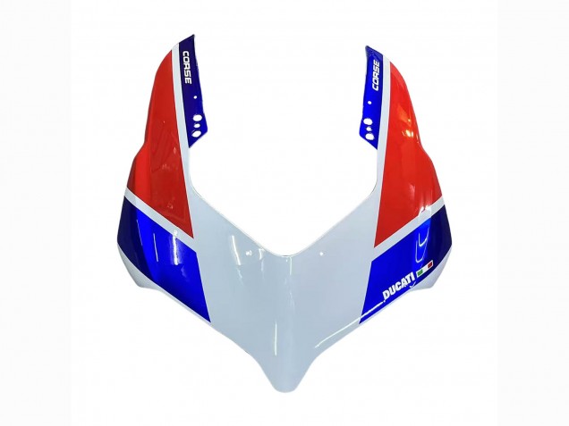 Carenados Moto Ducati Panigale V4 V4S 2018-2019 - Blanco Plata Rojo Negro Brillante