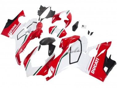 Carenados Moto Ducati Panigale V4 V4S 2018-2019 - Blanco Rojo Negro Mate