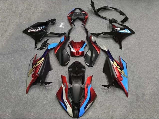 Carenados Moto BMW S1000RR 2023-2024 - Negro Rojo Azul Oro