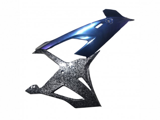 Carenados Moto BMW S1000RR 2019-2022 - Gradiente Azul Púrpura Falsificado FibraCarbono