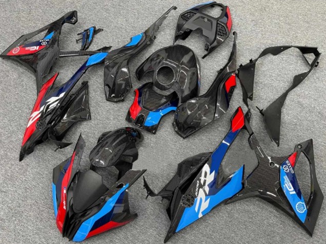 Carenados Moto BMW S1000RR 2019-2022 - Negro Azul Rojo FibraCarbono