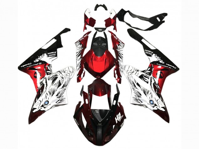 Carenados Moto BMW S1000RR 2015-2016 - Blanco Rojo Negro