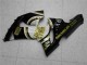 Carenados Moto Kawasaki ZX6R 2005-2006 - Negro Brillante Blanco Oro Lucky Strike