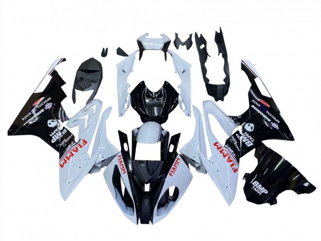 Carenados Moto BMW S1000RR 2015-2016 - Blanco Negro Brillante Fiamm