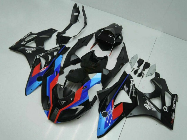 Carenados Moto BMW S1000RR 2009-2014 - Azul Rojo Negro Mate Castrol