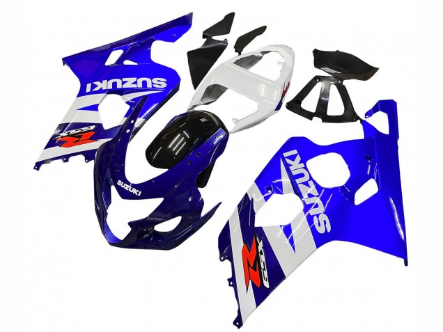 Kits Carenado Moto Suzuki GSXR 600 / GSXR 750 2004-2005 - Blanco Azul Negro Rojo