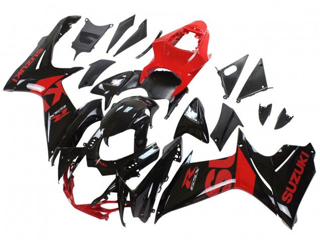 Kits Carenado Moto Suzuki GSXR 600 / GSXR 750 2011-2024 - Rojo Negro Brillante