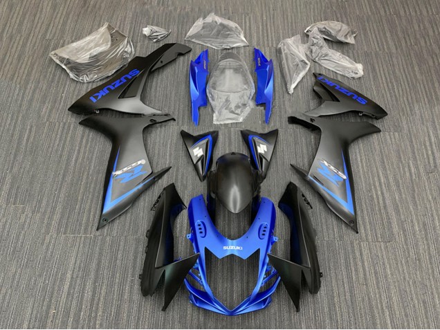 Kits Carenado Moto Suzuki GSXR 600 / GSXR 750 2011-2024 - Azul Negro Mate