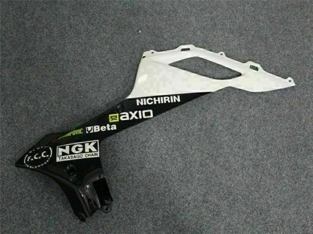 Carenados Moto Kawasaki ZX6R 2007-2008 - Negro Blanco Elf