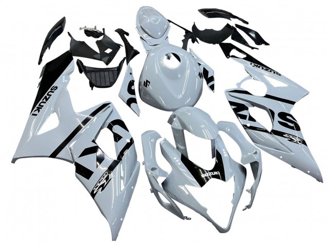 Carenados Moto Suzuki GSXR 1000 2005-2006 - Blanco Negro