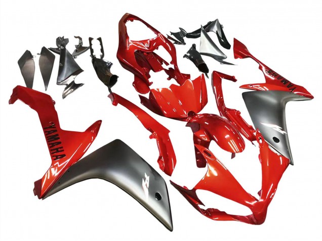Carenado Moto Yamaha YZF 1000 R1 2007-2008 - Rojo Negro Mate