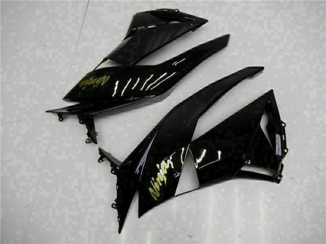 Carenados Moto Kawasaki ZX6R 2009-2012 - Negro Brillante Oro Ninja